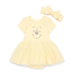Yellow Baby Dress with Headband
